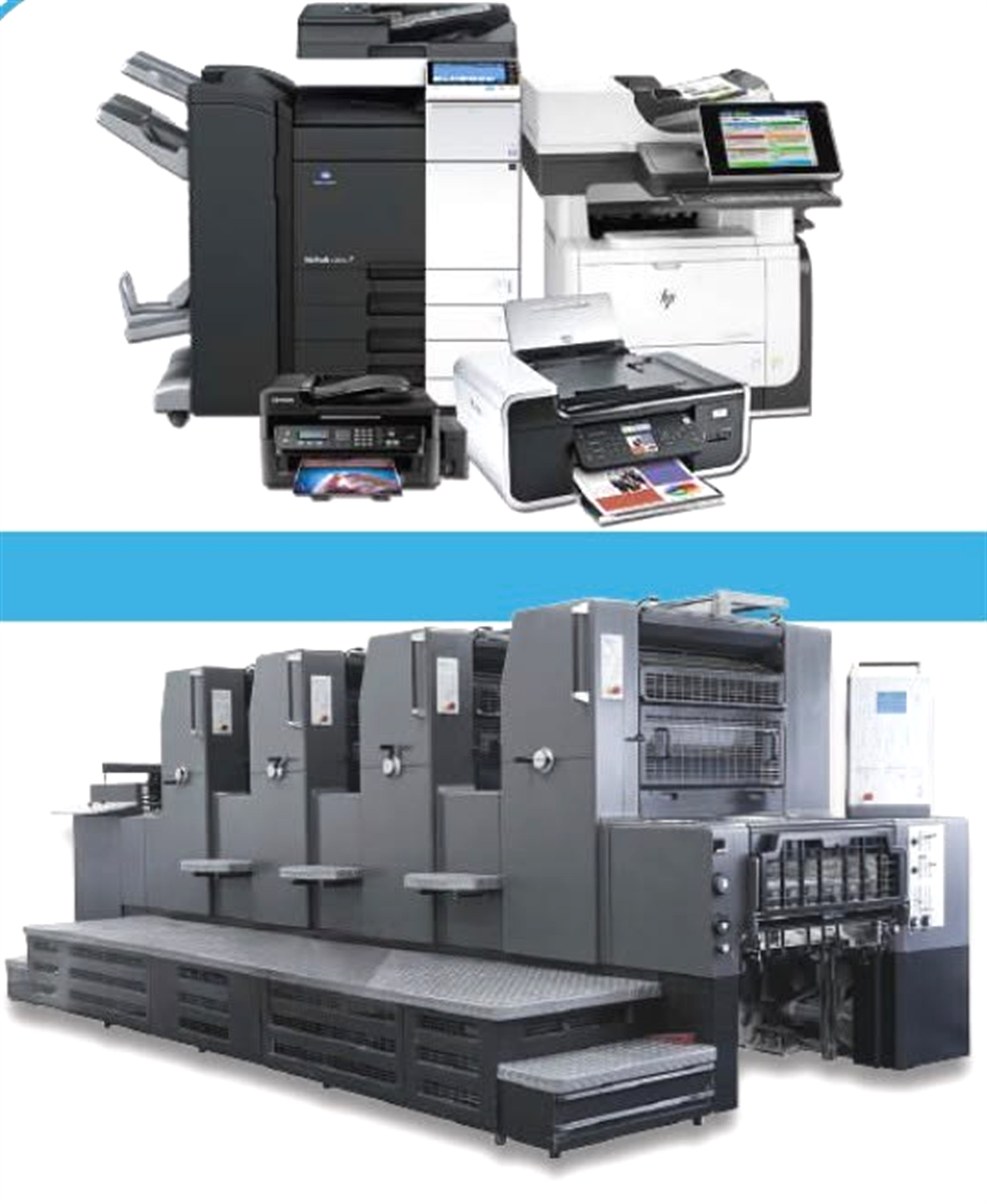 Digital and offset printing equipment