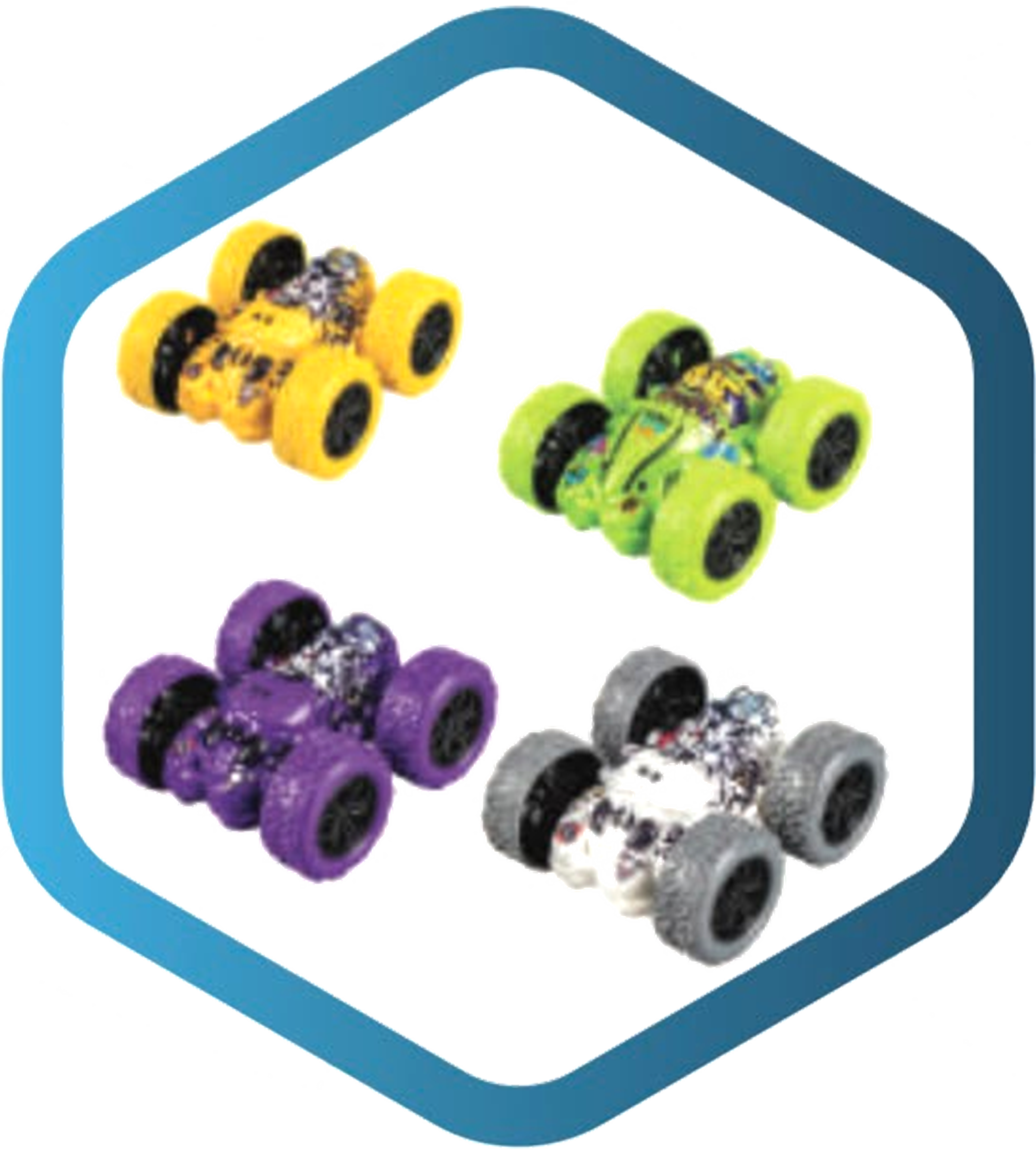 Toy for kids in hexagon frame